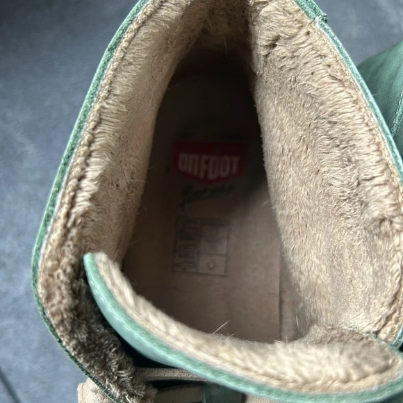 On Foot 29001 High Top Green  Sneaker in Kaki Khaki. Size 38 - Picture 7 of 10